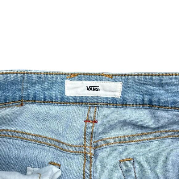 VANS Light Wash Distressed Jeans Size 9 - Picture 6 of 7